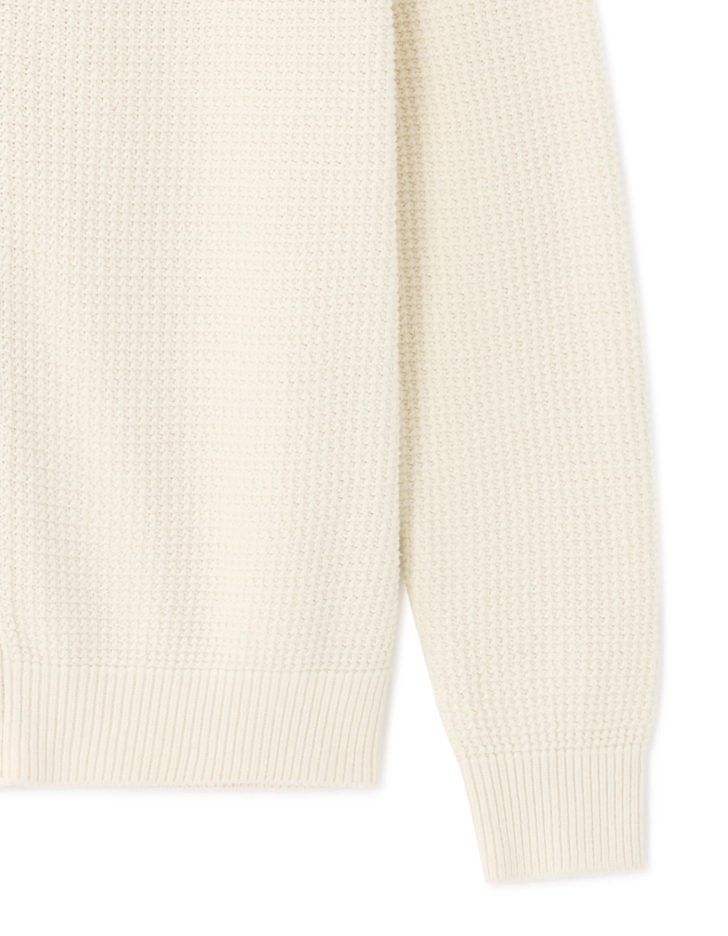 Celio_Ecru_100% Cotton Fancy Knit Cardigan_MECARD_ECRU_06