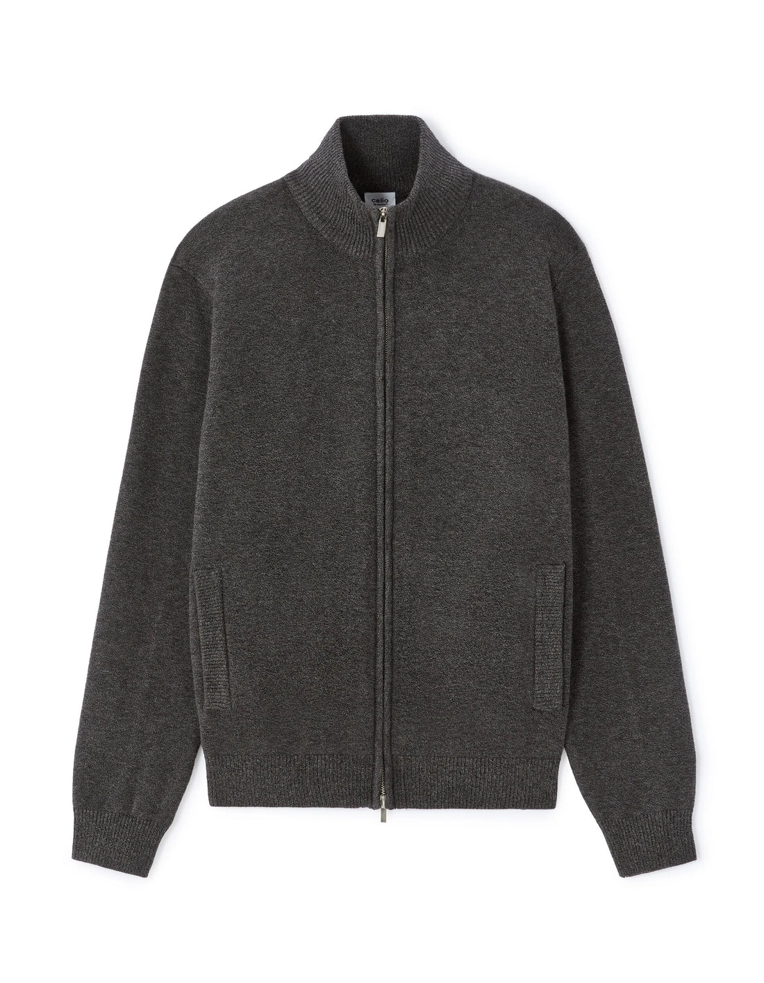 Celio_Black_Thermolite¨ Zip-Up Stand-Up Collar Vest - Black_MECHAUDE_BLACK_01