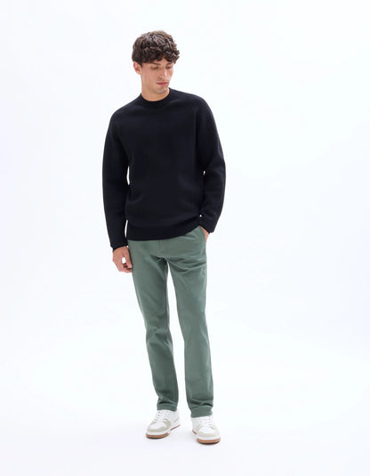 Celio_Black_Plain Cotton Blend Crew Neck Sweater - Black_MECLOTHILD_BLACK_02