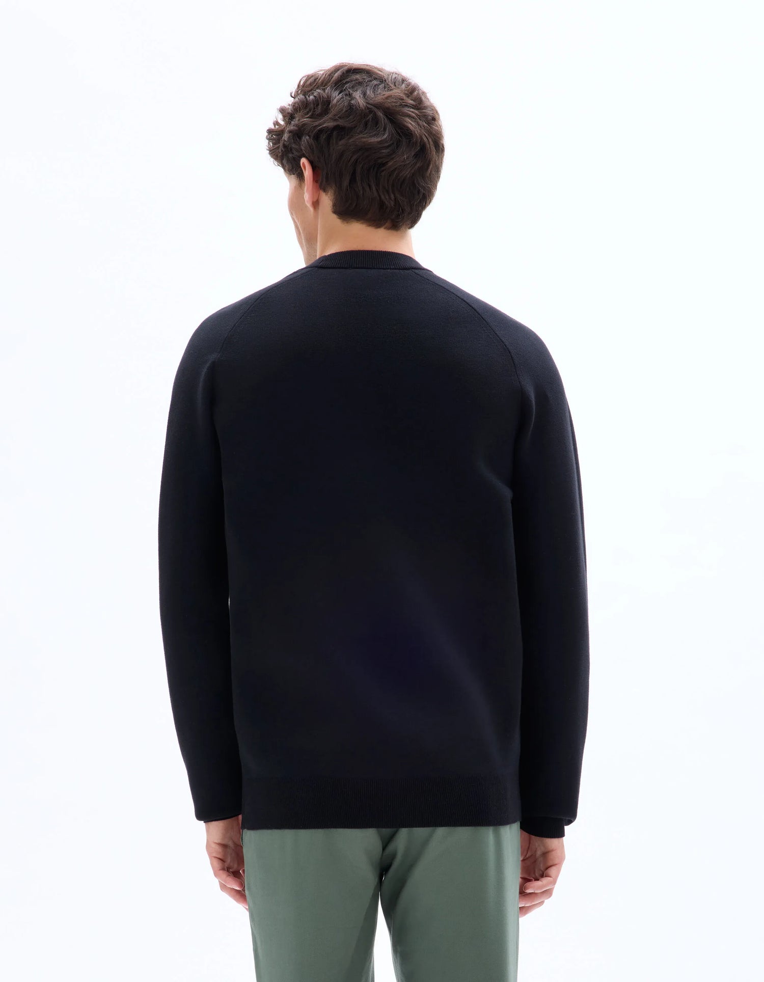Celio_Black_Plain Cotton Blend Crew Neck Sweater - Black_MECLOTHILD_BLACK_03