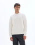 Celio_White_Plain Cotton Blend Crew Neck Sweater - Beige_MECLOTHILD_ECRU_01
