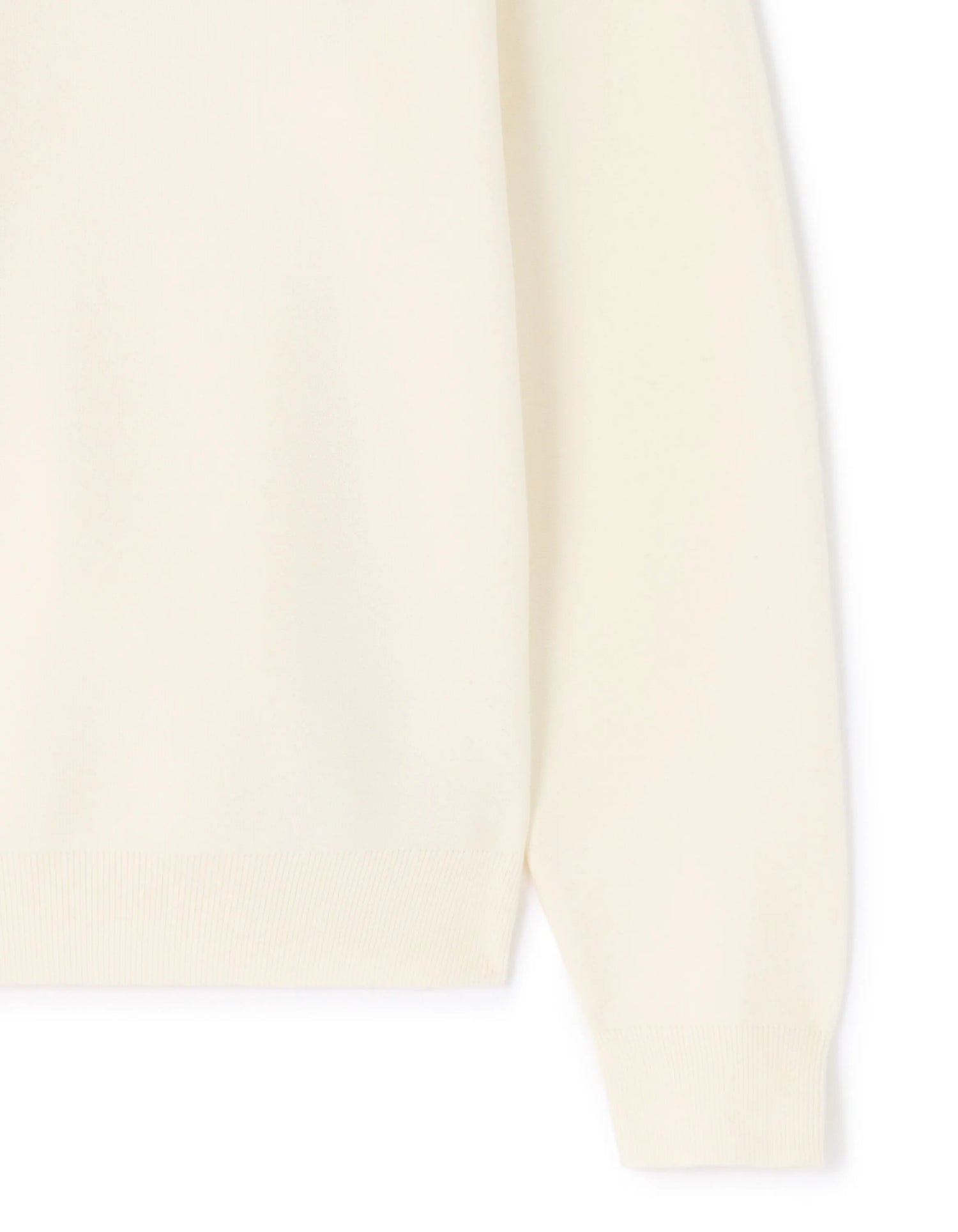 Celio_White_Plain Cotton Blend Crew Neck Sweater - Beige_MECLOTHILD_ECRU_06