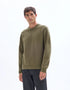 Celio_Green_Plain Cotton Blend Crew Neck Sweater - Khaki_MECLOTHILD_KAKI_01