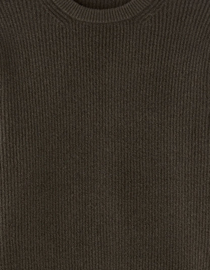 Celio_Grey_Round Neck Sweater in Fancy Pearl Knit - Anthracite_MECOMFY_BLACK_05