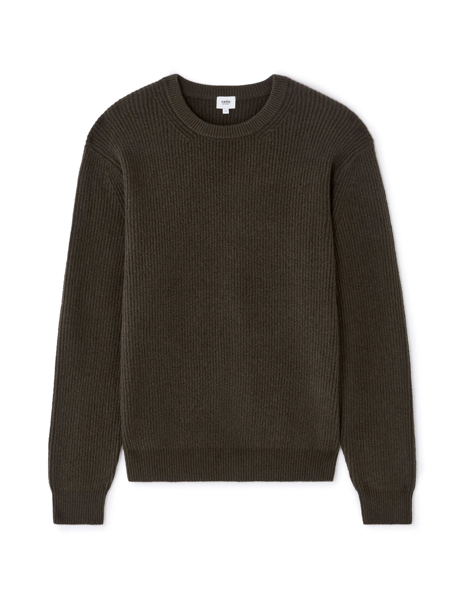 Celio_Grey_Round Neck Sweater in Fancy Pearl Knit - Anthracite_MECOMFY_BLACK_07