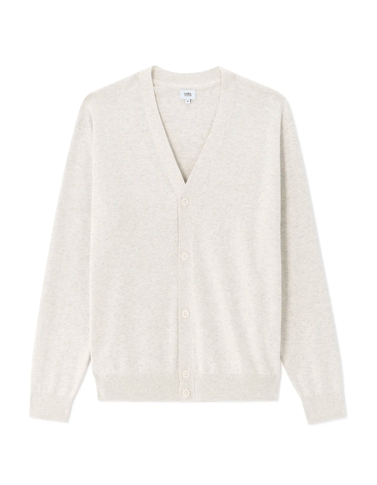 Celio_Off White Mel_100% Cotton Cardigan_MECOTON_OFF WHITE MEL_07