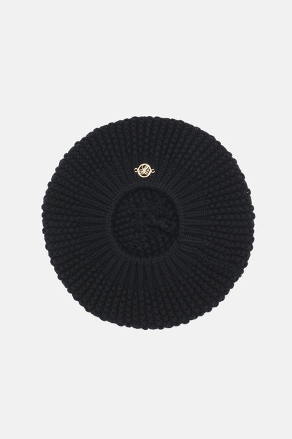 Luisa Spagnoli Nero Women Medoro - Wool Knit Beret SKU: MEDORO A_0101 Image 01
