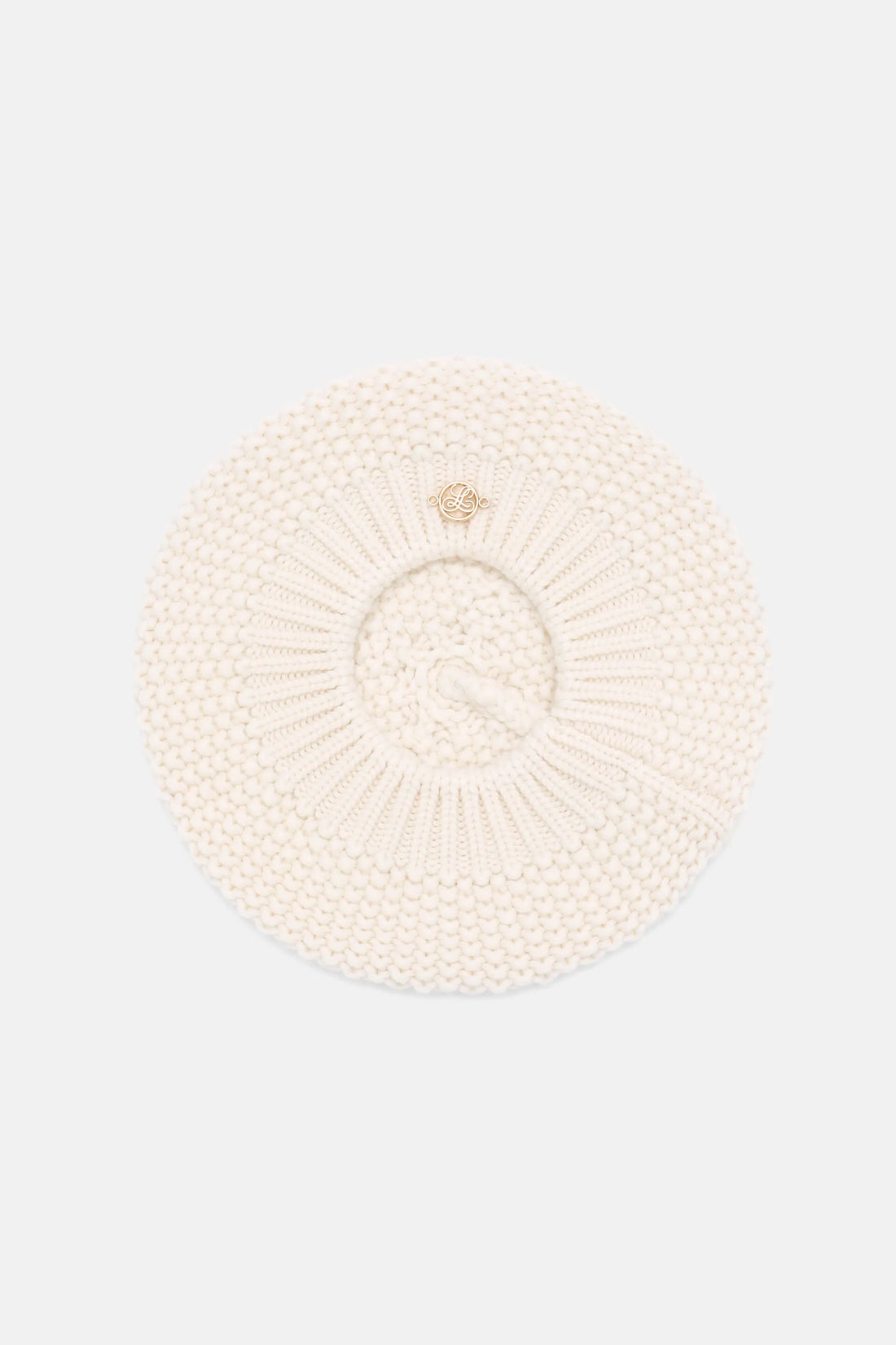 Luisa Spagnoli Panna Women Medoro - Wool Knit Beret SKU: MEDORO A_0202 Image 01