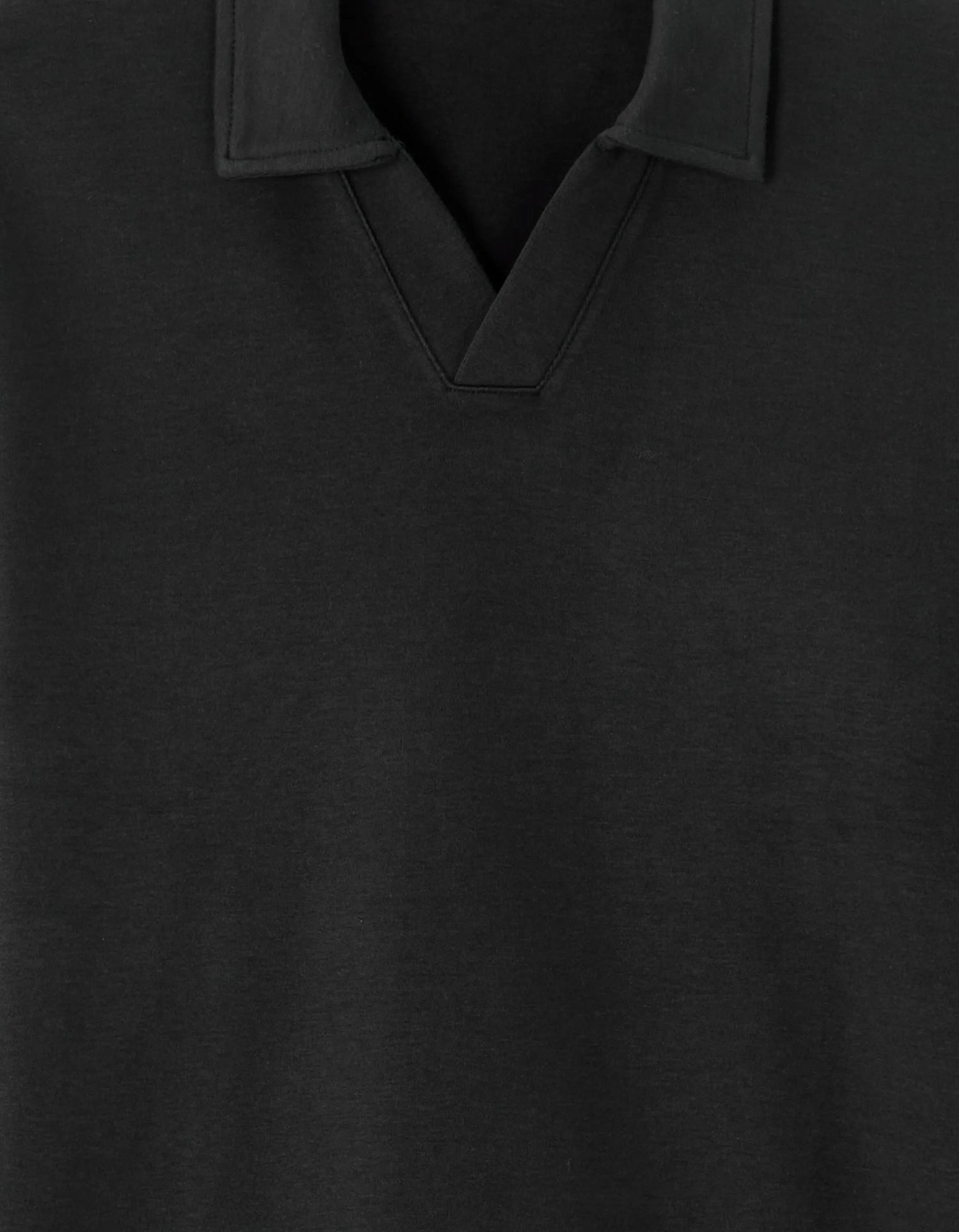 Celio_Black_Regular Long-Sleeved Jersey Polo Shirt_MEDORT_BLACK_05