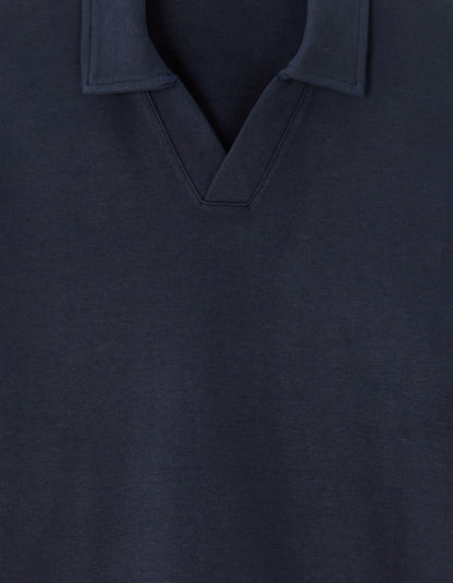 Celio_Encre_Regular Long-Sleeved Jersey Polo Shirt_MEDORT_ENCRE_05