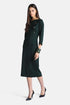 Luisa Spagnoli Verde Bottiglia Women Meduna - Wool Minidress with Heraldic Buttons SKU: MEDUNA_2050 Image 01