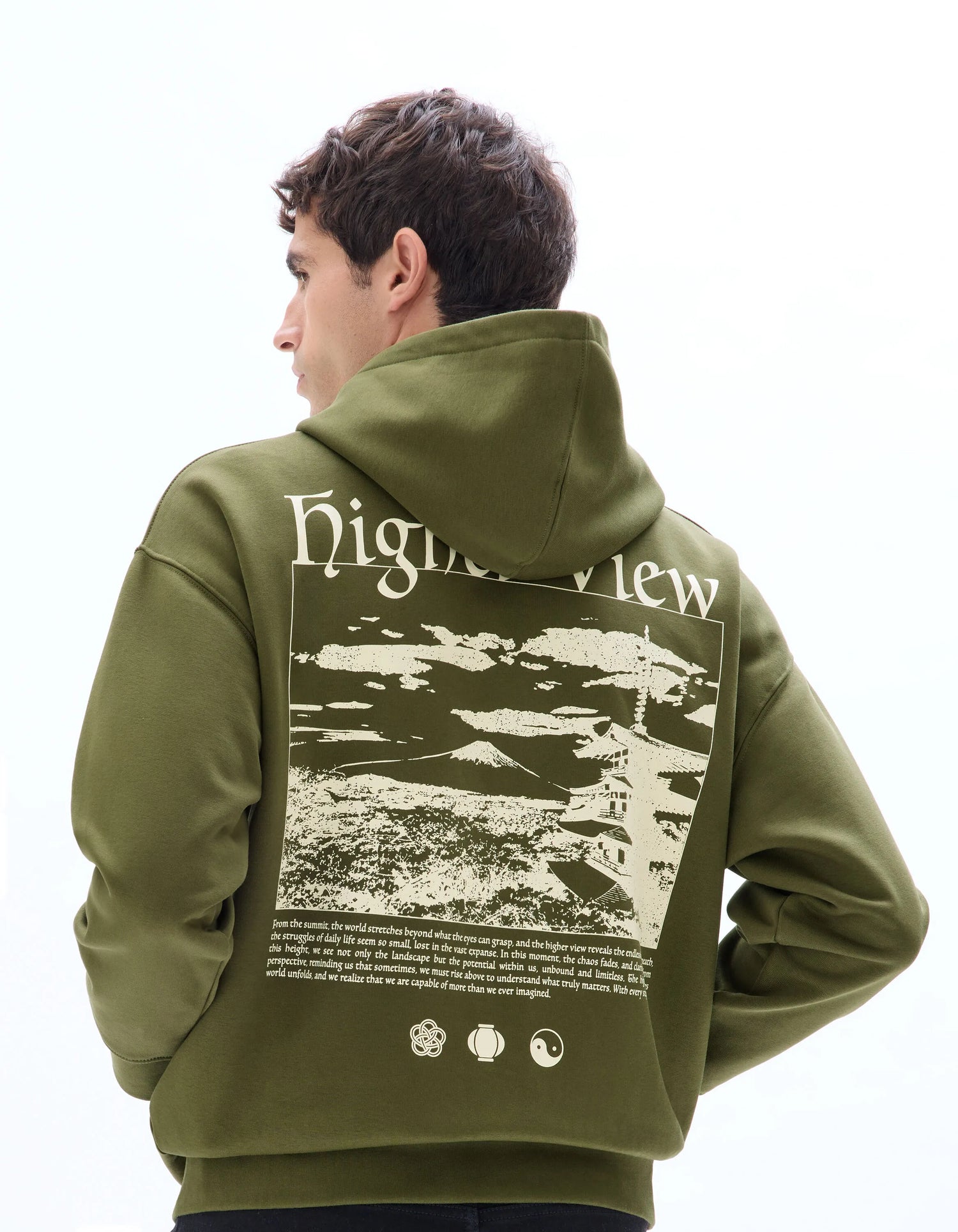 Celio_Khaki_Fuji Printed Oversized Zip Hoodie_MEFUJI_KHAKI_03