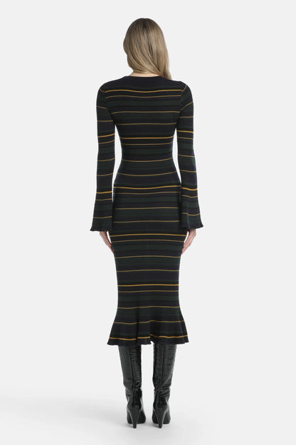 Luisa Spagnoli_Multi-Color_Megany - Striped Knit Maxi Dress_MEGANY_3003_03