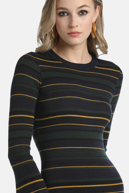 Luisa Spagnoli_Multi-Color_Megany - Striped Knit Maxi Dress_MEGANY_3003_04