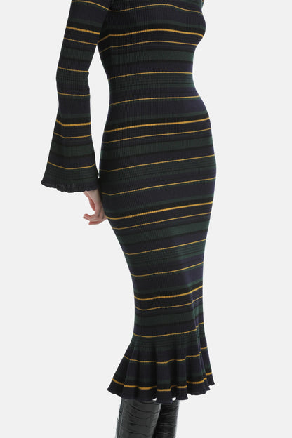 Luisa Spagnoli_Multi-Color_Megany - Striped Knit Maxi Dress_MEGANY_3003_05