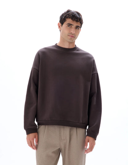 Celio_Faux Noir_Oversized Crew Neck Sweatshirt_MEHIVY_FAUX NOIR_02