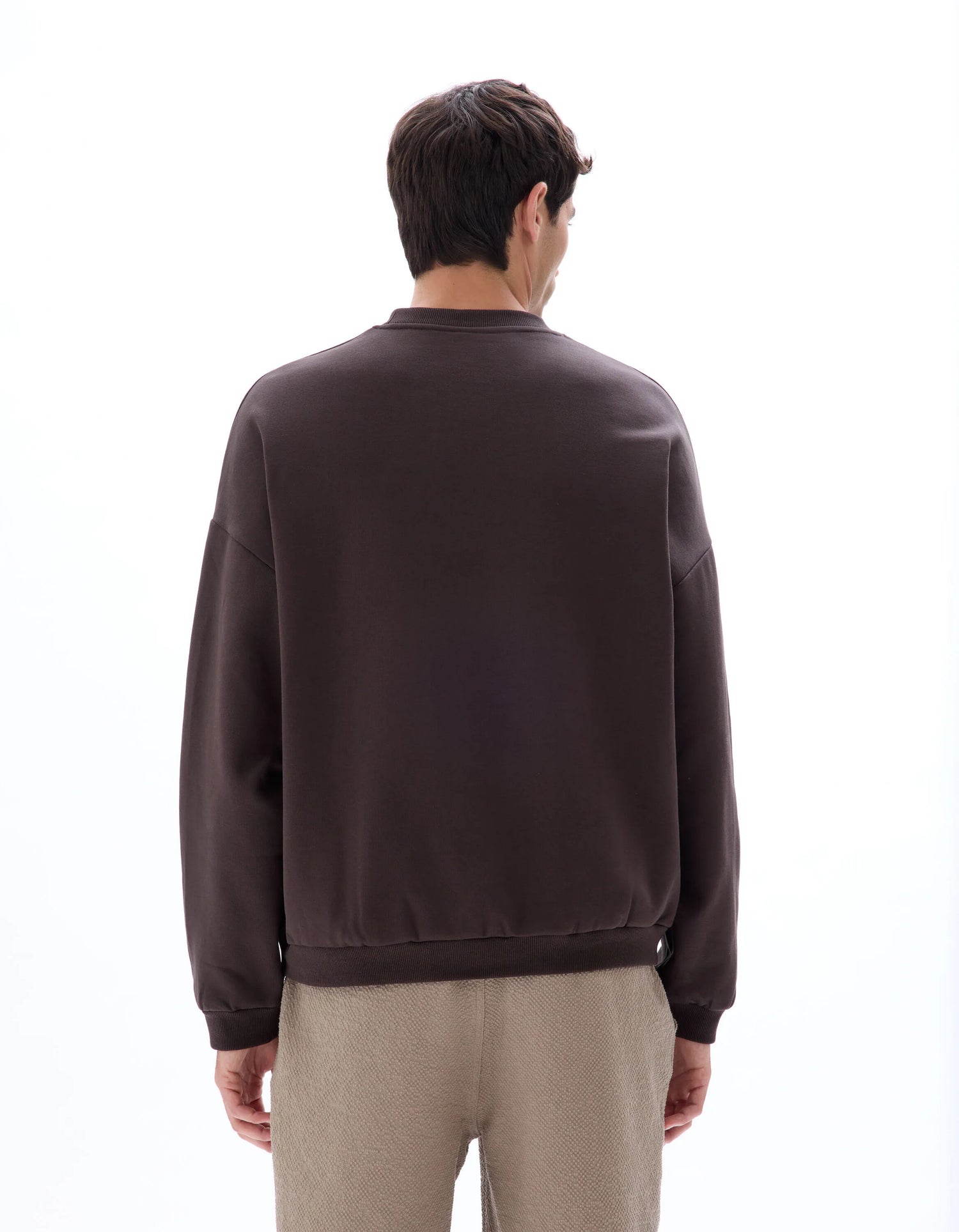Celio_Faux Noir_Oversized Crew Neck Sweatshirt_MEHIVY_FAUX NOIR_03