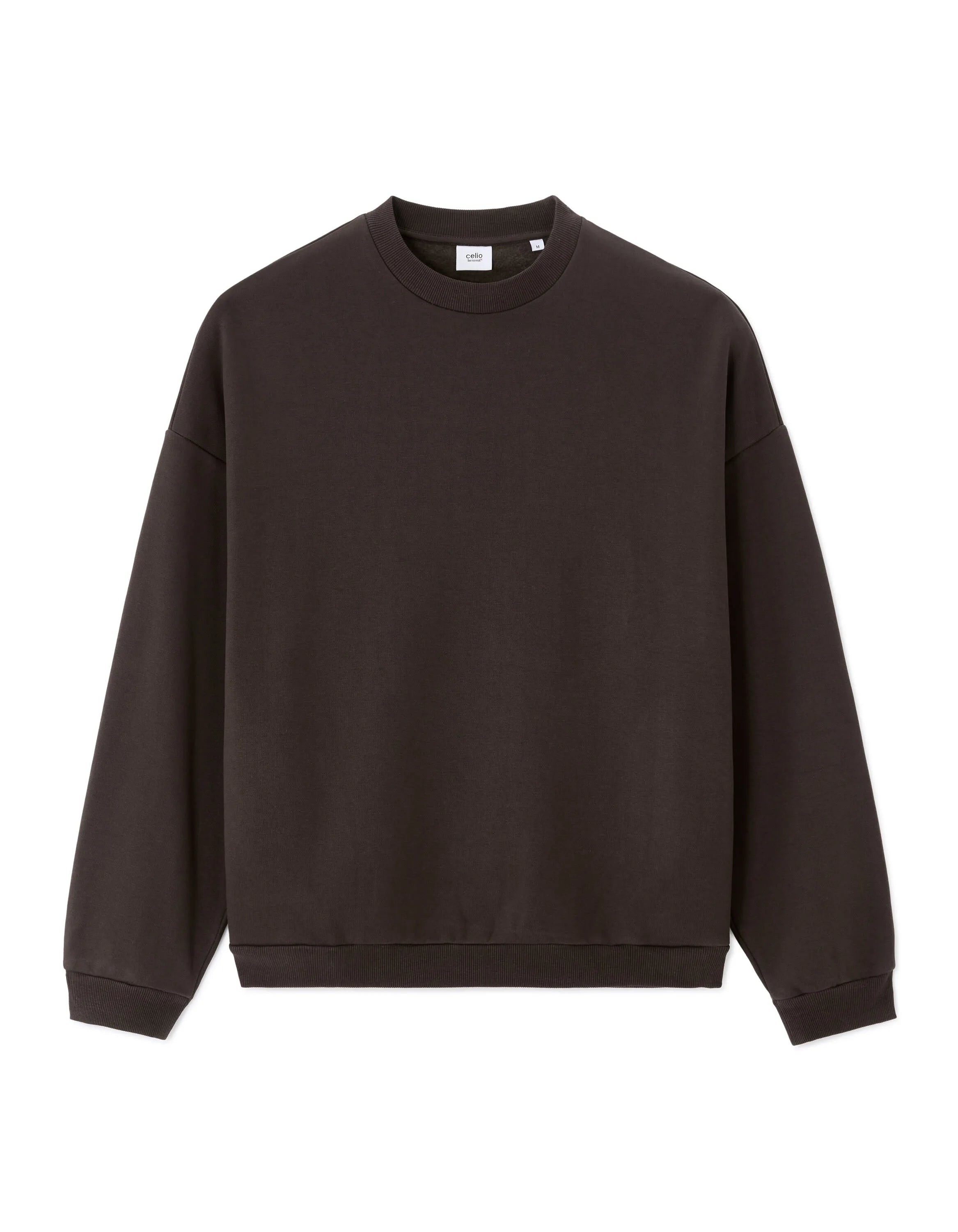 Celio_Faux Noir_Oversized Crew Neck Sweatshirt_MEHIVY_FAUX NOIR_07