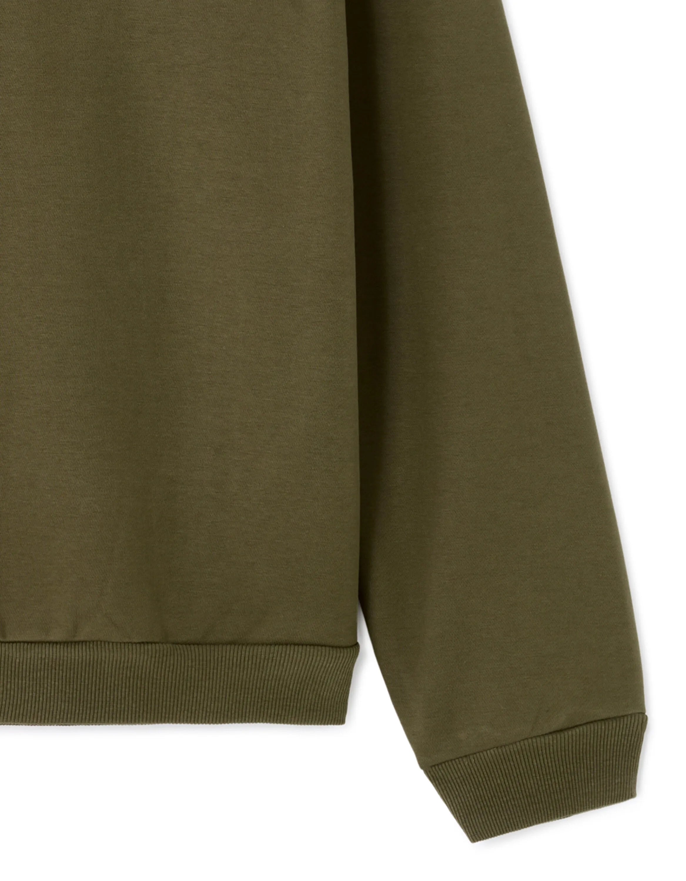 Celio_Kaki_Oversized Sweatshirt with Fancy Round Neck_MEHIVY_KAKI_06