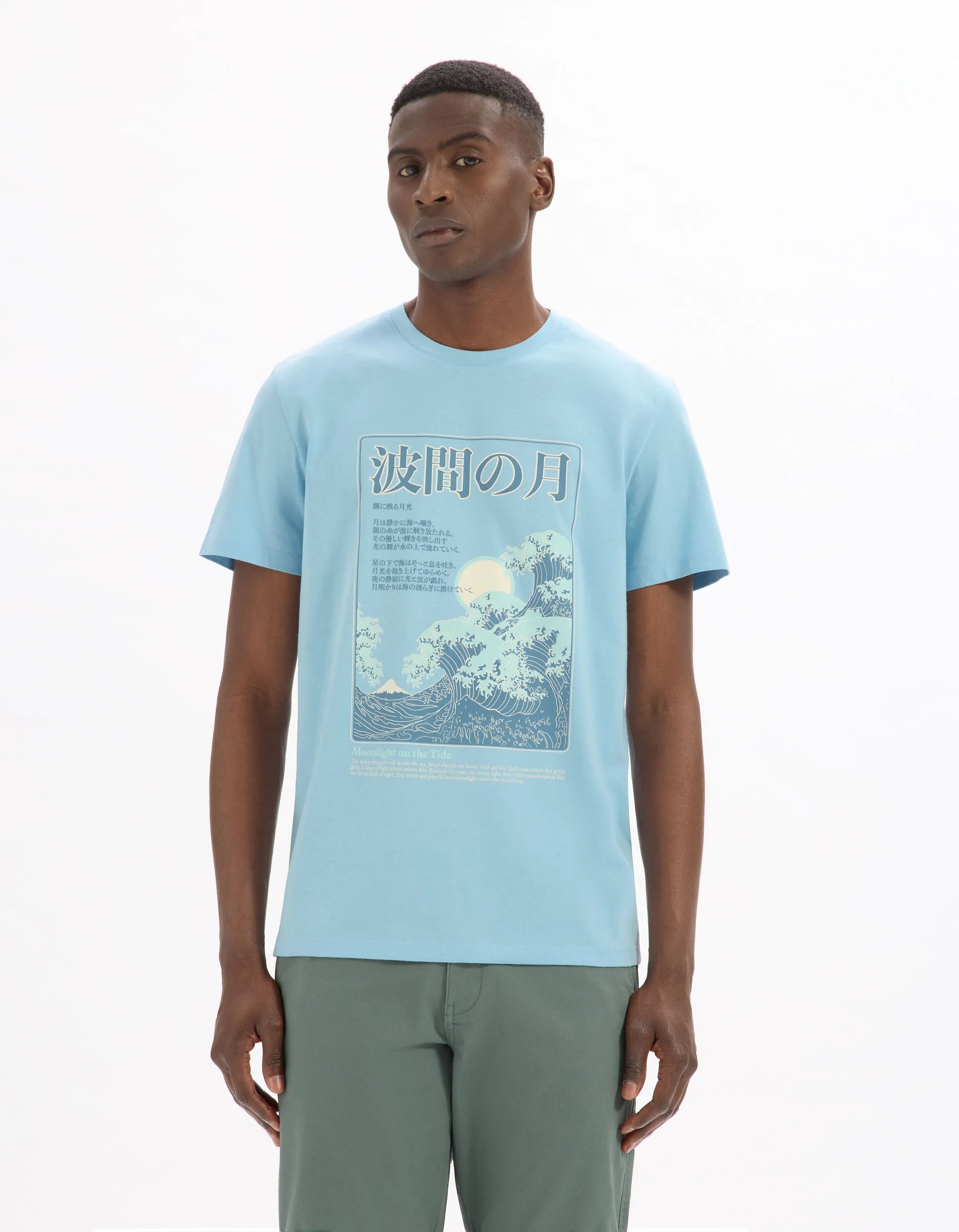 Celio_Sky_Regular Round Neck T-Shirt 100% Cotton Asian Print_MEJEWAVE_SKY_02