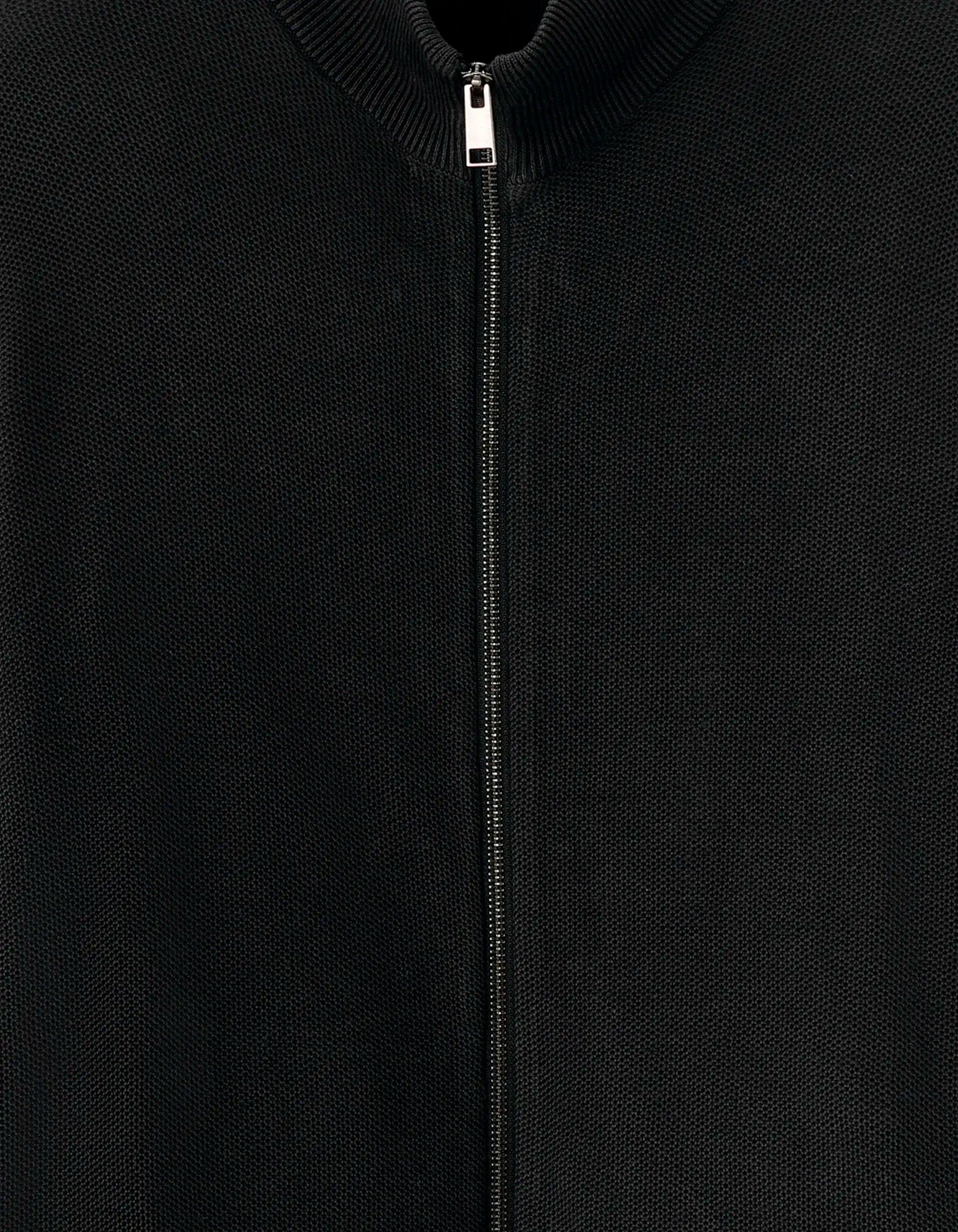 Celio_Black_100% Cotton Zip-Up Cardigan with Trucker Collar_MELIMZIP_BLACK_05