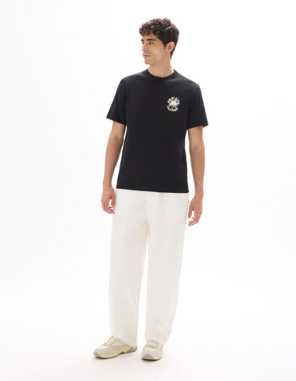 Celio_Black_100% Cotton City Print Boxy Crew Neck T-Shirt_MEMILIBU_BLACK_01