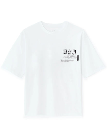 Celio_Optical White_Oversized Round Neck T-Shirt 100% Cotton Asian Print_MEMOUNTAIN_OPTICAL WHITE_07