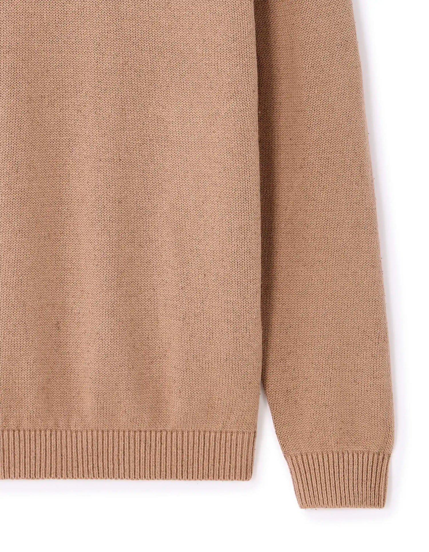 Celio_Beige Humus_NepsŽ Cotton Blend Crew Neck Sweater_MENEPS_BEIGE HUMUS_06