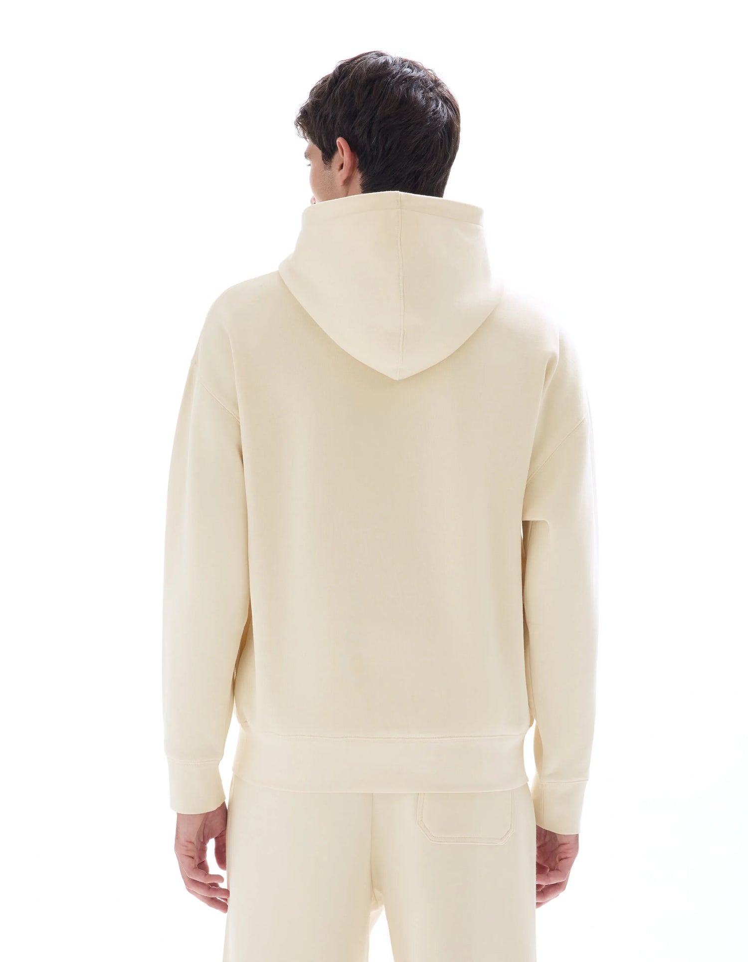 Celio_Ecru_Plain Oversized Hooded Sweatshirt_MENEWIDEA_ECRU_03