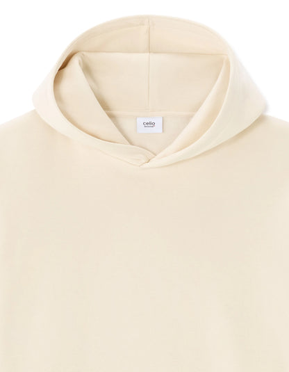 Celio_Ecru_Plain Oversized Hooded Sweatshirt_MENEWIDEA_ECRU_05