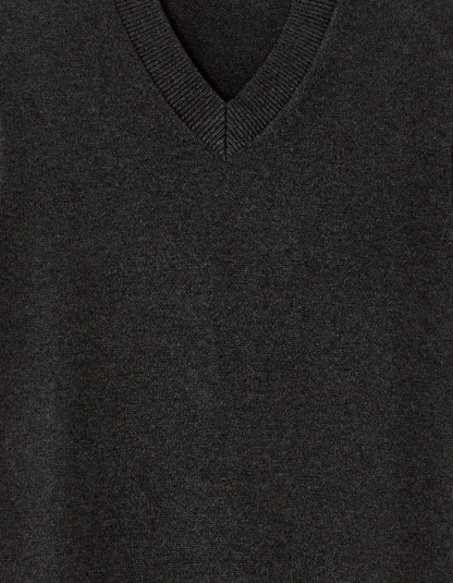 Celio_Anthracite Mel_Sleeveless V-Neck Sweater 100% Cotton_MENIGHT_ANTHRACITE MEL_05