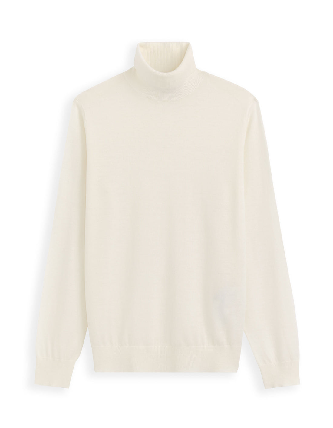 100% Merino Wool Turtleneck Sweater - Beige_01