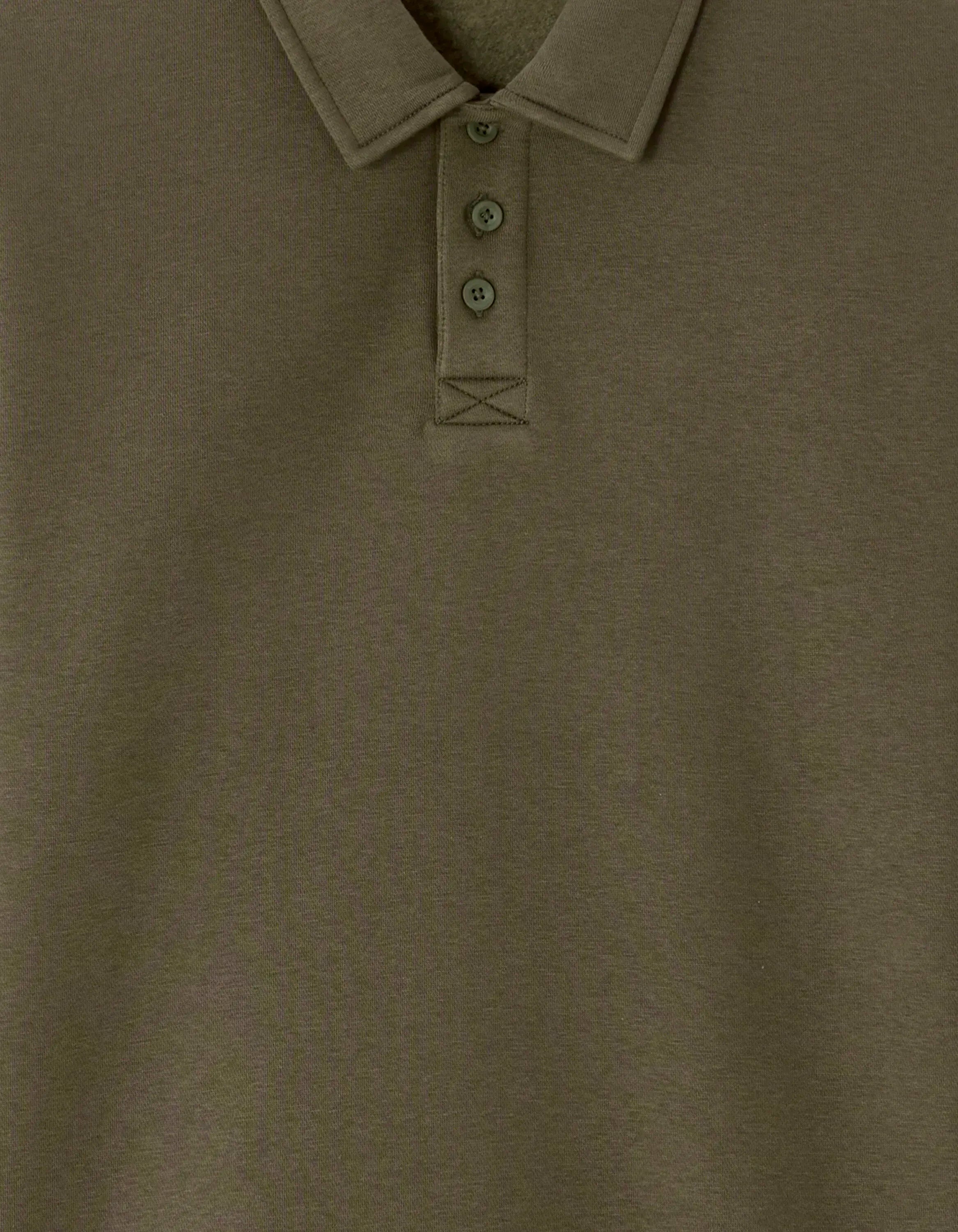 Celio_Deep Kaki_Regular Polo Neck Sweatshirt_MEPLO_DEEP KAKI_05