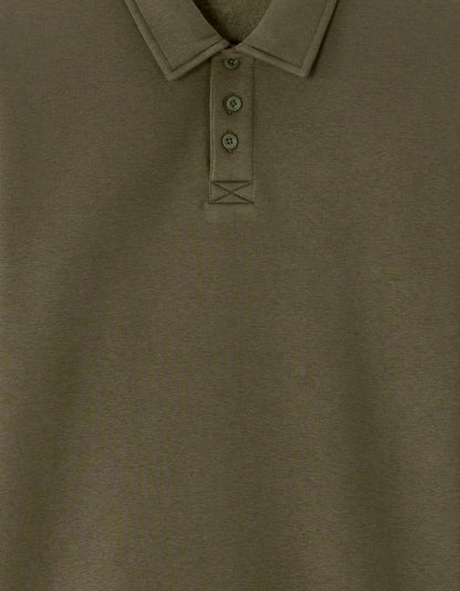 Celio_Deep Kaki_Regular Polo Neck Sweatshirt_MEPLO_DEEP KAKI_05