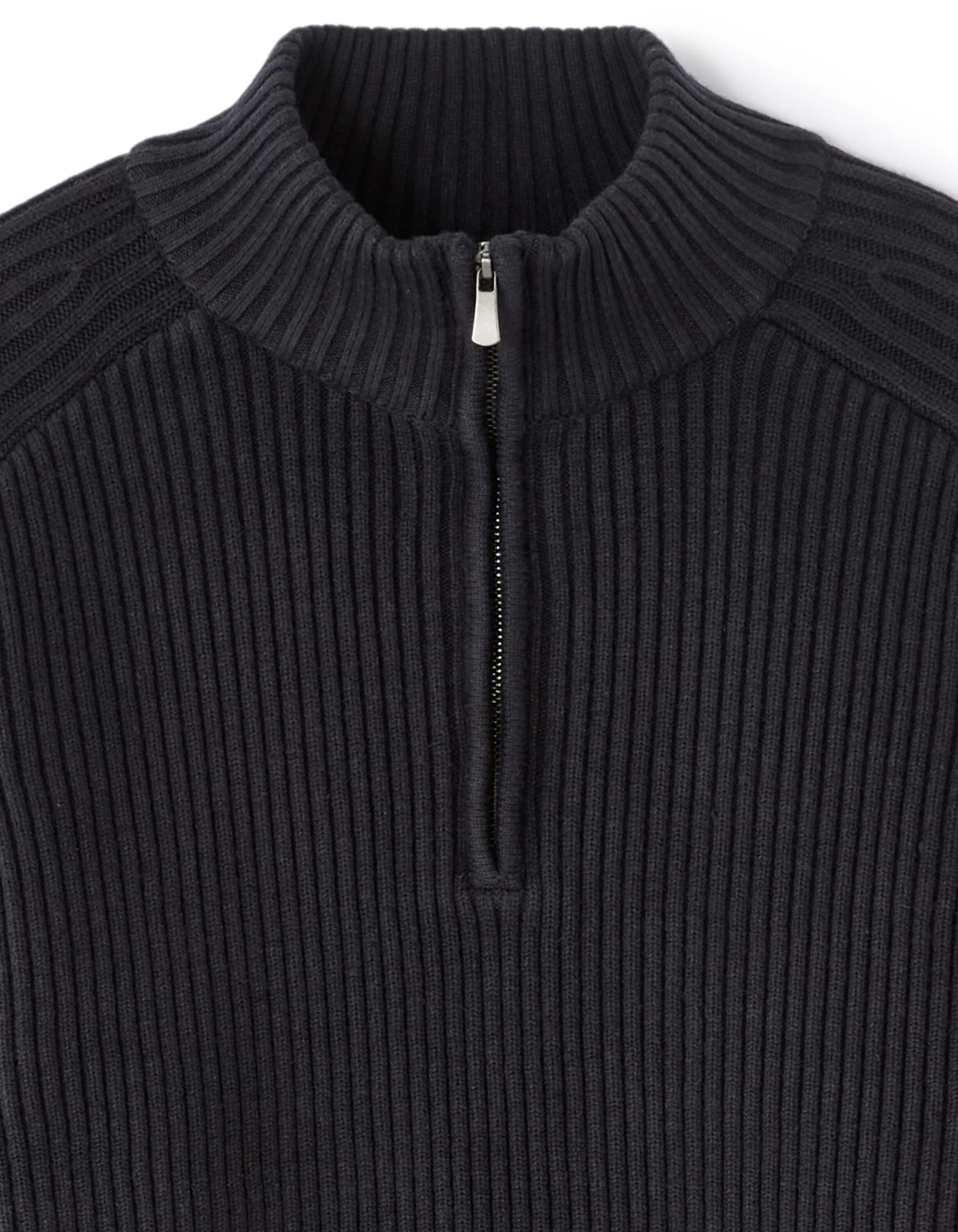 Celio_Blue_Ribbed Knit Crew Neck Sweater - Navy_MERAID_ENCRE_05