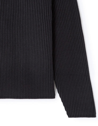 Celio_Blue_Ribbed Knit Crew Neck Sweater - Navy_MERAID_ENCRE_06