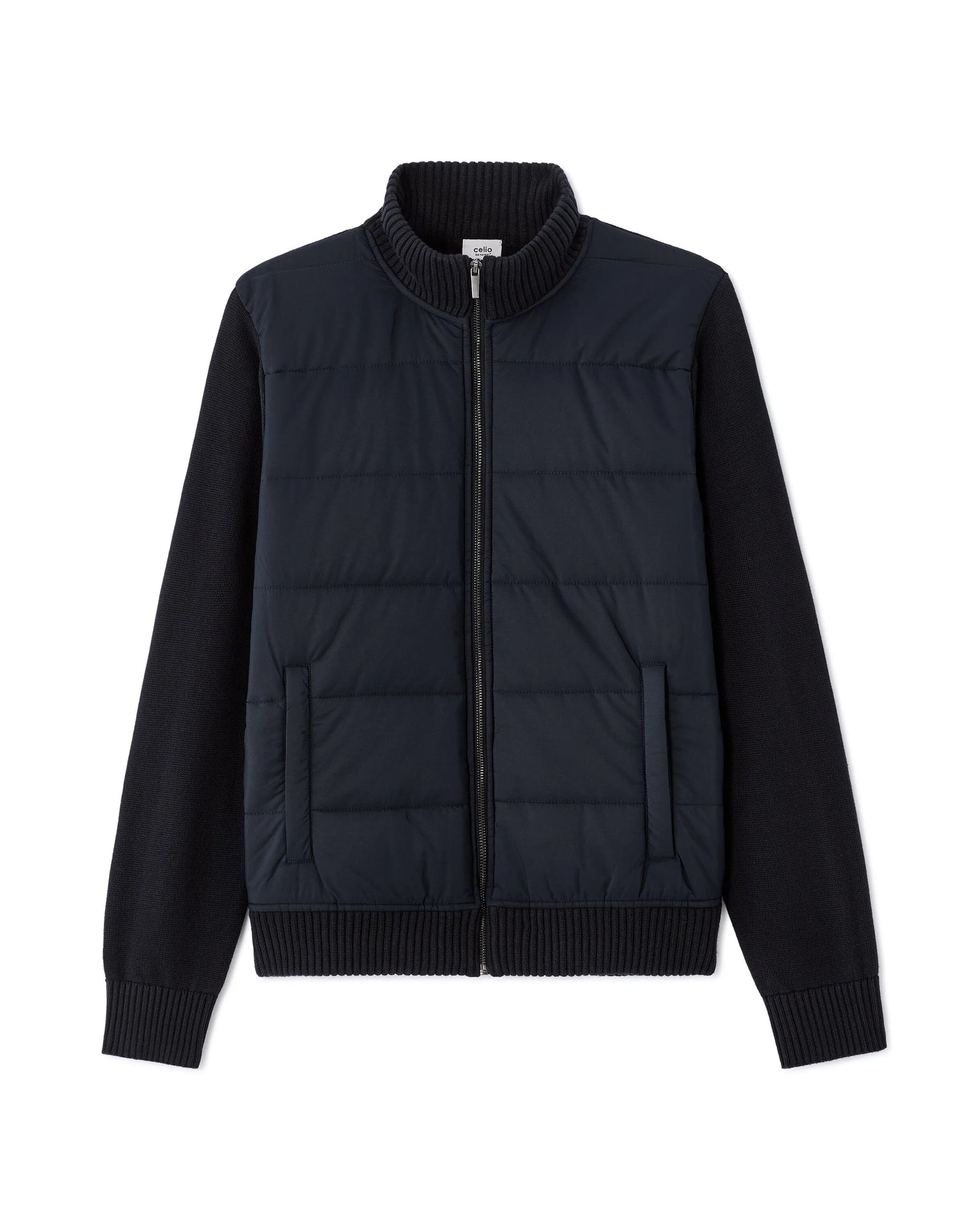 Celio_Encre_100% Cotton Milano Knit Jacket_MERGUS_ENCRE_07