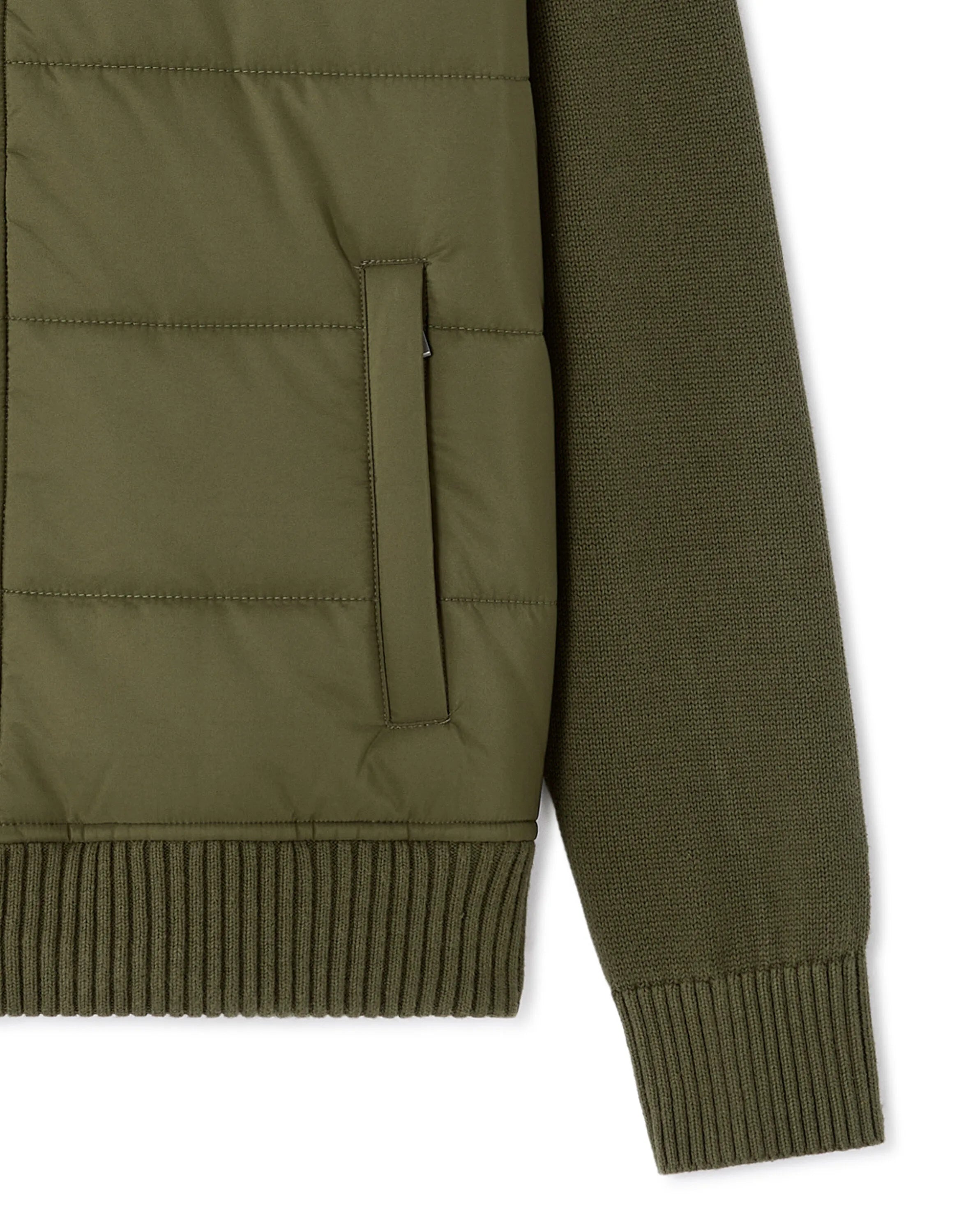 Celio_Kaki_100% Cotton Milano Knit Jacket_MERGUS_KAKI_06