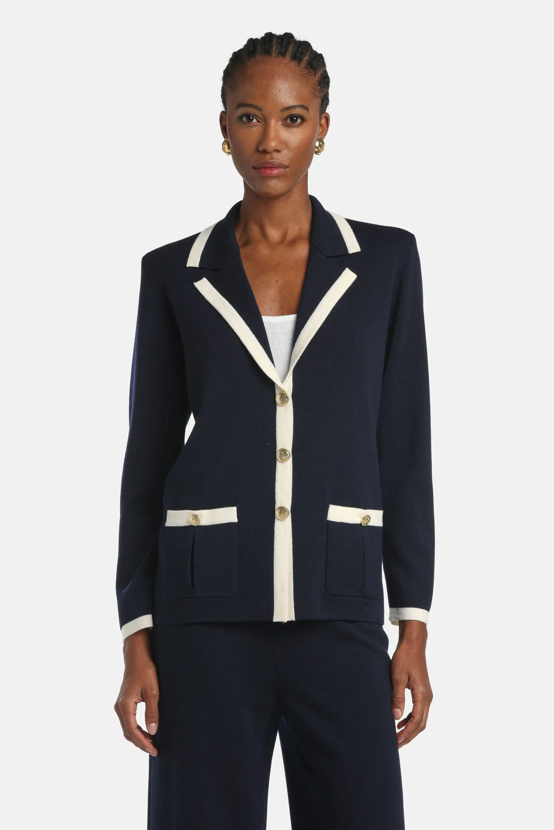 Luisa Spagnoli_Blue_Meridien - Jacket With Lapels_MERIDIEN_1206 0202_01
