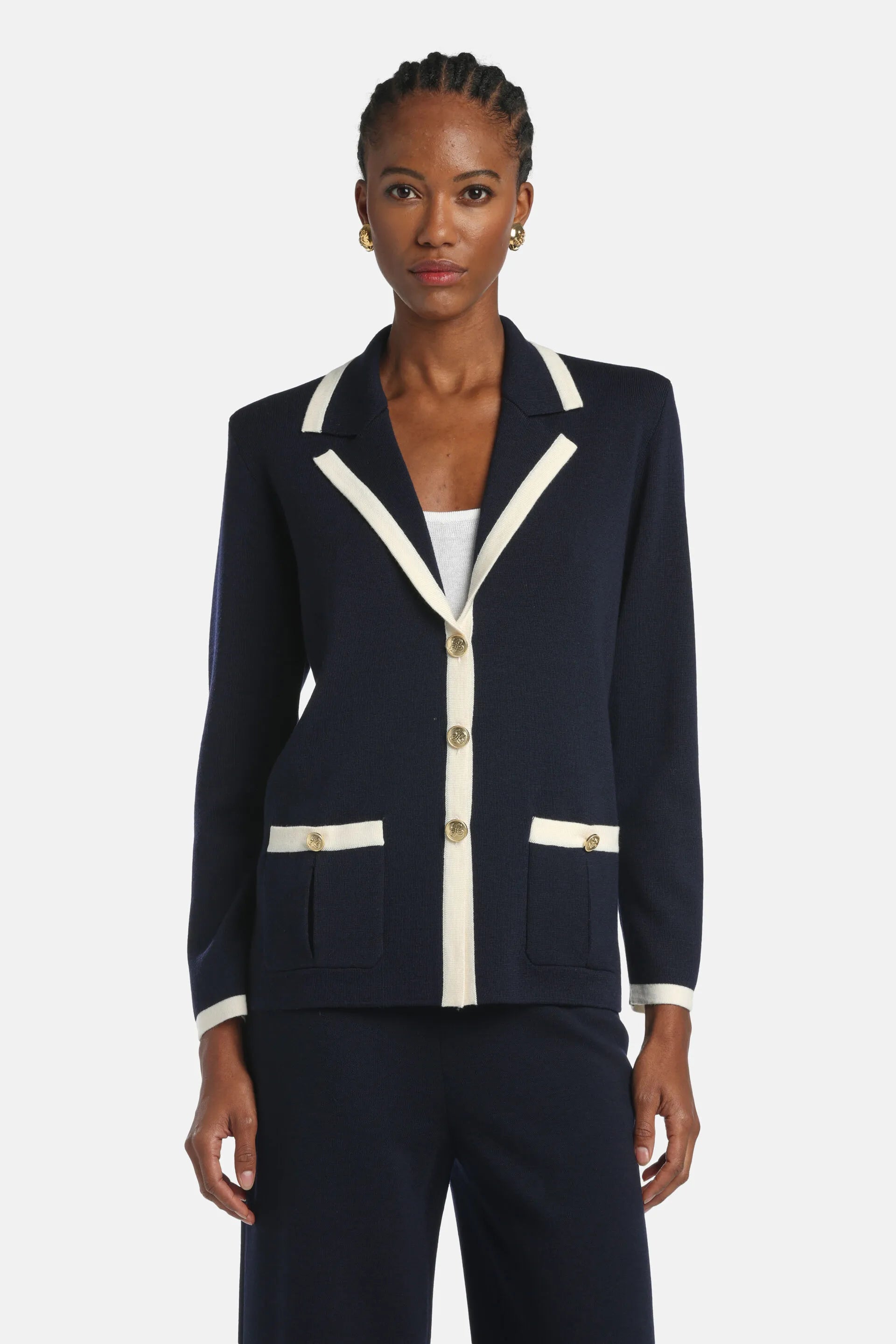 Luisa Spagnoli_Blue_Meridien - Jacket With Lapels_MERIDIEN_1206 0202_01