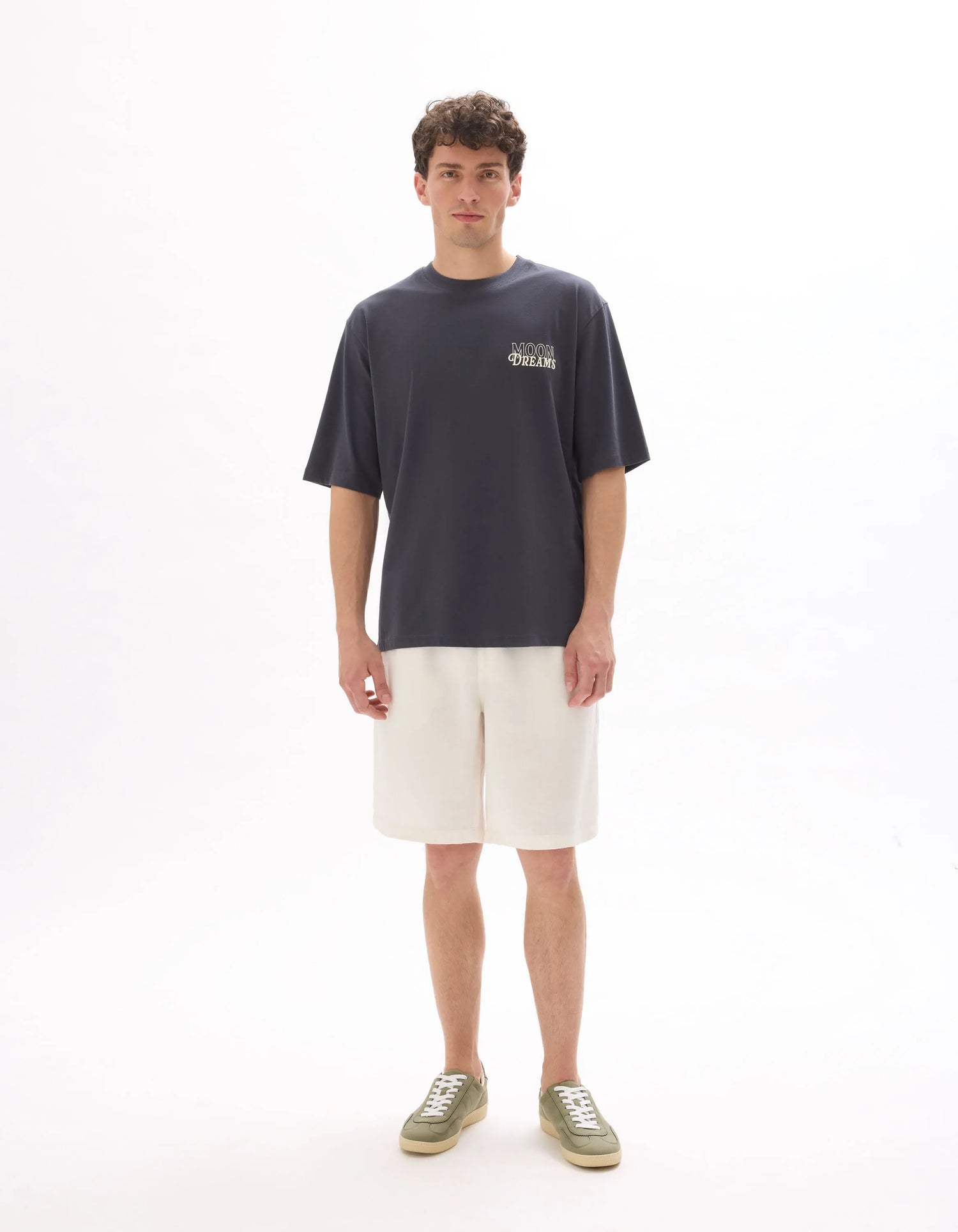 Celio_Bleu Nuit_Oversized Crew Neck T-Shirt 100% Cotton Astro Print_MESOLEIL_BLEU NUIT_01