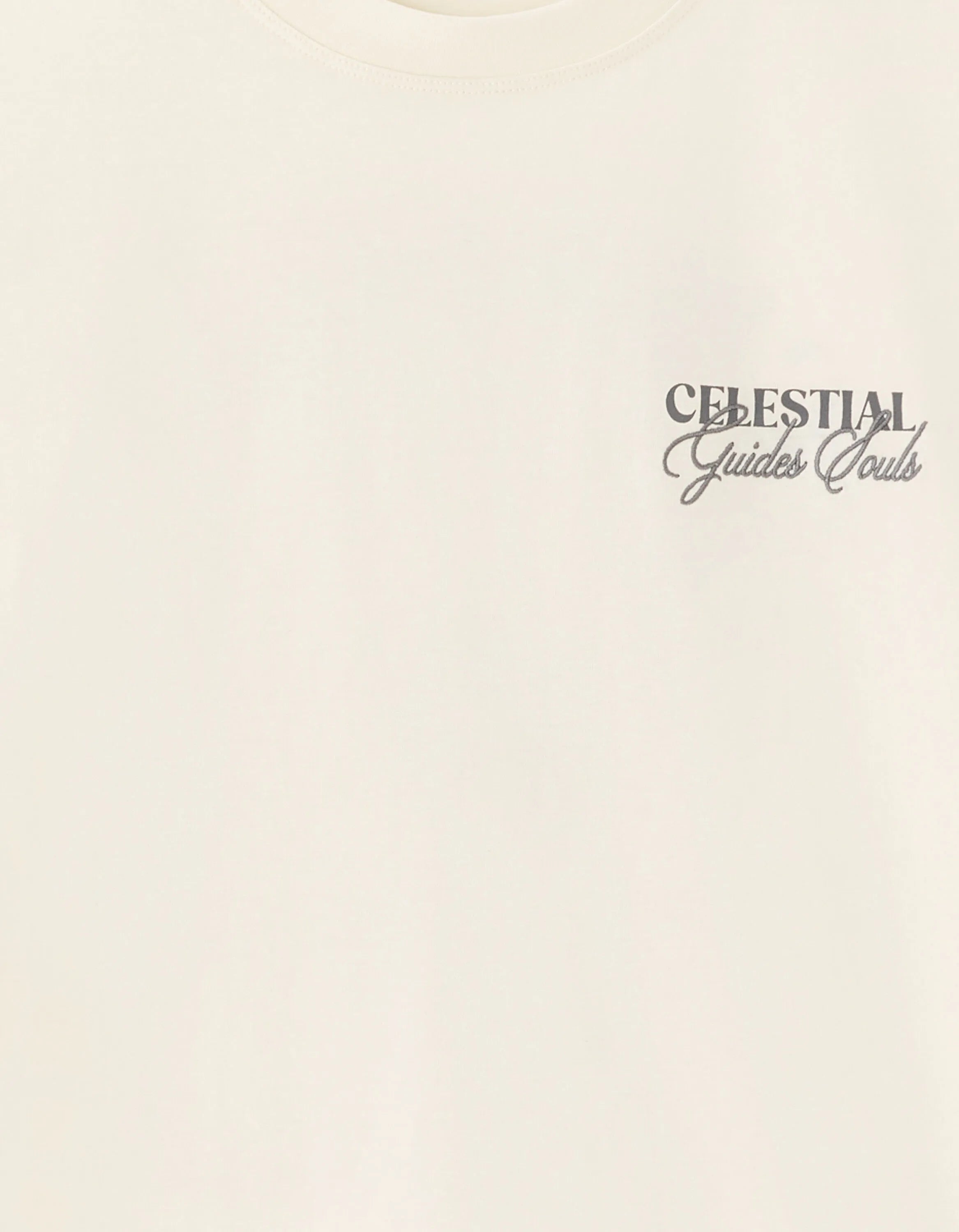 Celio_Ecru_Oversized Round Neck T-Shirt 100% Cotton Astro Print_MESOLEIL_ECRU_05