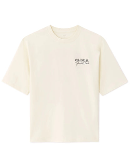 Celio_Ecru_Oversized Round Neck T-Shirt 100% Cotton Astro Print_MESOLEIL_ECRU_07