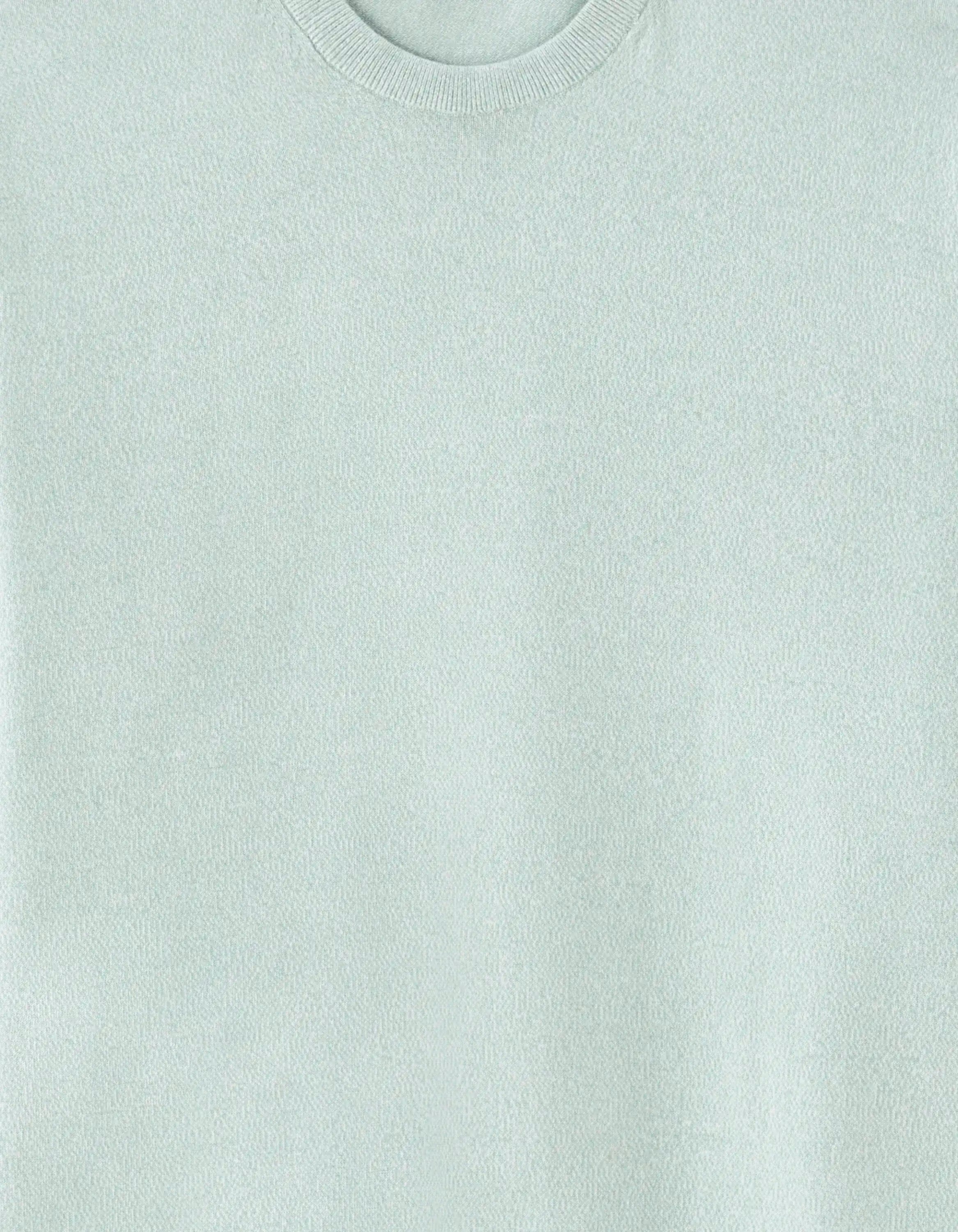 Celio_Celadon_Round Neck Cotton Sweater_MESON_CELADON_05