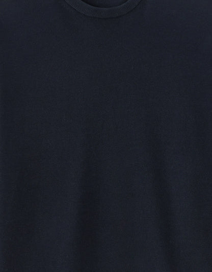 Celio_Encre_Crew Neck Sweater in Cotton Strand_MESON_ENCRE_02