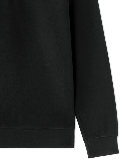 Celio_Black_Regular Crew Neck Sweatshirt_METREUK_BLACK_06