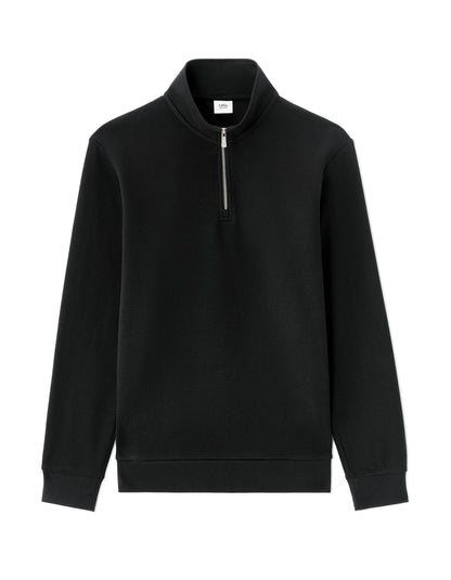 Celio_Black_Regular Crew Neck Sweatshirt_METREUK_BLACK_07