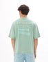 Celio_Mint_Oversized Crew Neck T-Shirt in 100% Cotton with Print_MEVACAY_MINT_03