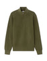 Celio_Green_Regular-Fit Micro-Waffle Crewneck Sweater - Khaki_MEVIATRUCK_KAKI_01