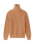 Celio_Beige_Relaxed Cotton Blend Waffle Crew Neck Sweater - Camel_MEWAFFTLE_CAMEL_01